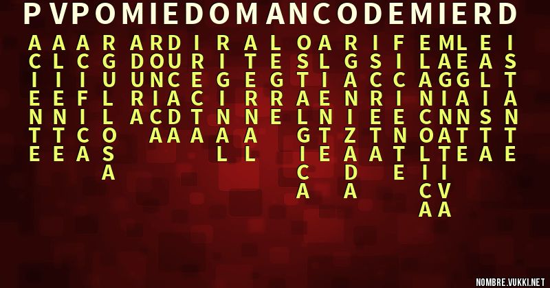 Acróstico pvp o miedo manco de mierd