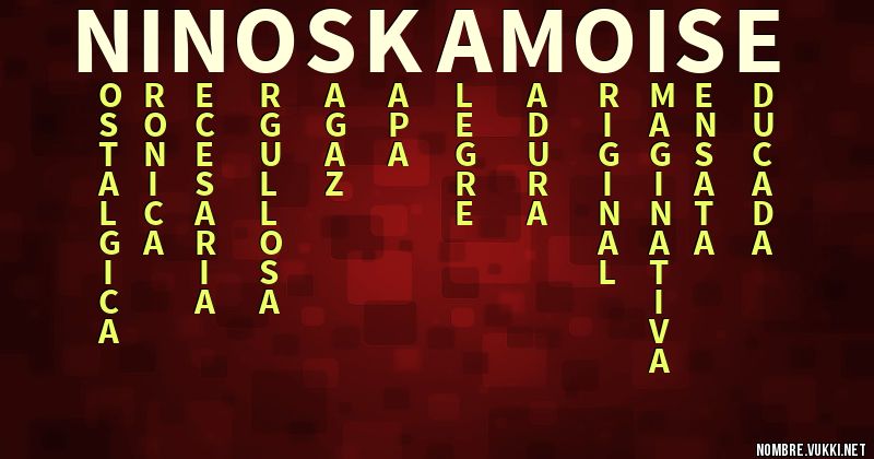 Acróstico ninoska moise