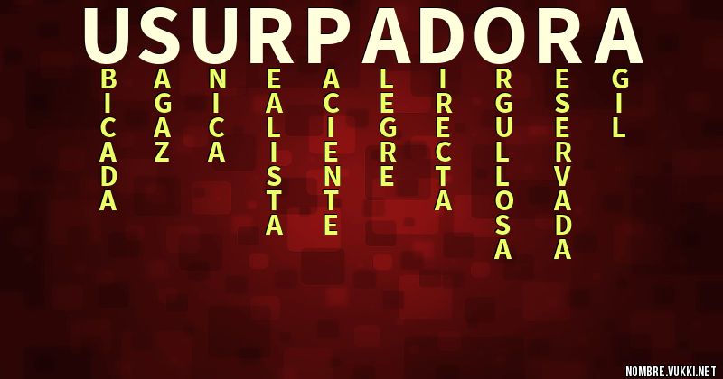 Acróstico usurpadora
