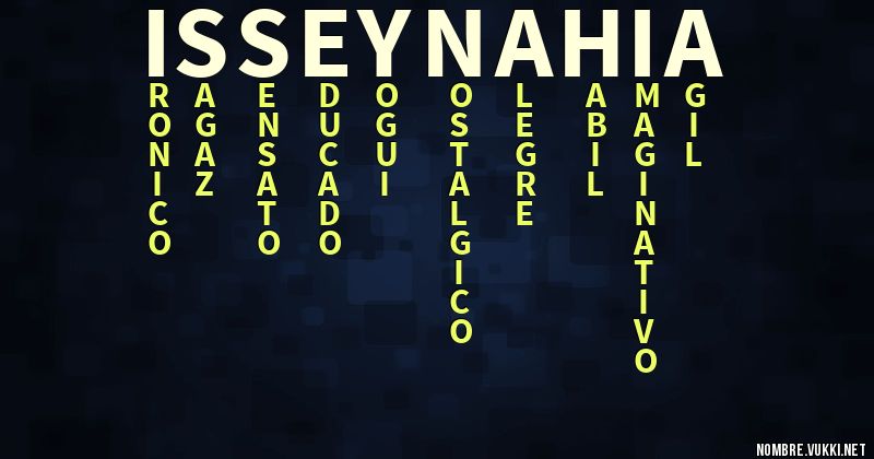 Acróstico issey-nahia