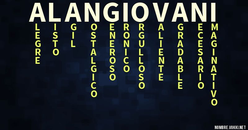 Acróstico alan giovani