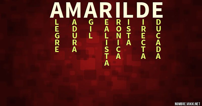 Acróstico amarilde