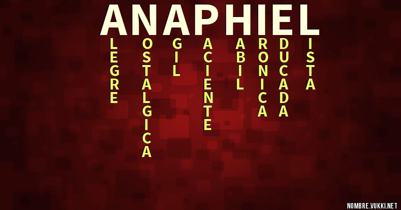 Acróstico anaphiel