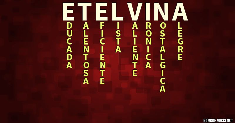 Acróstico etelvina
