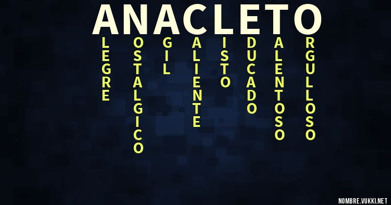 Acróstico anacleto