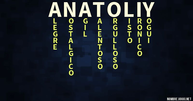 Acróstico anatoliy