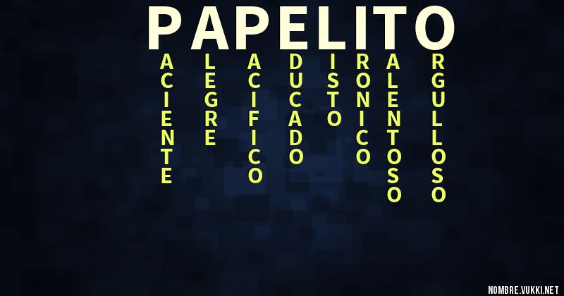 Acróstico papelito