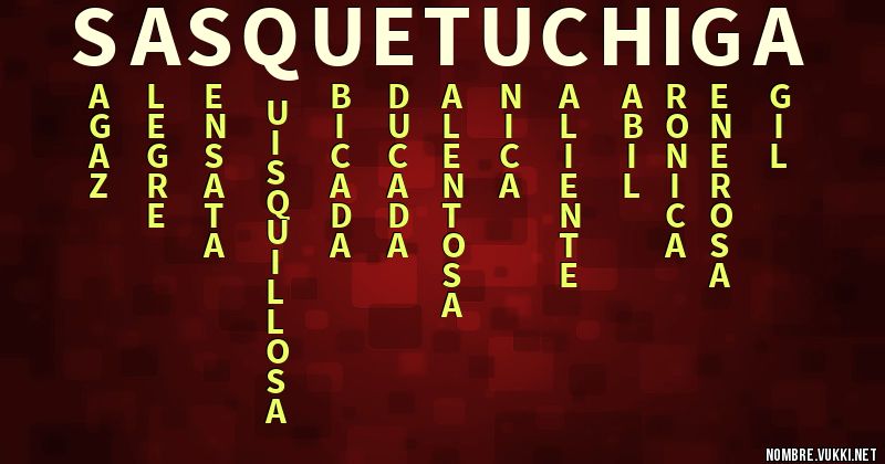 Acróstico sasquet uchiga