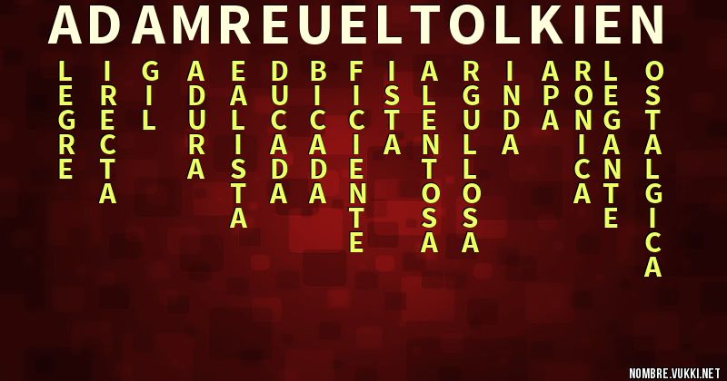 Acróstico adam reuel tolkien