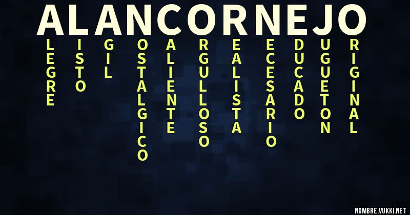 Acróstico alan cornejo