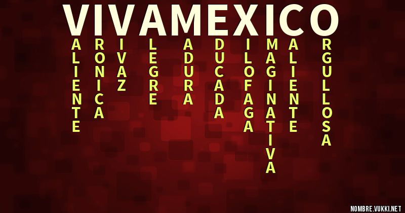Acróstico viva mexico