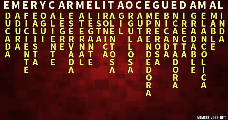 Acróstico emery carmelita ocegueda mal