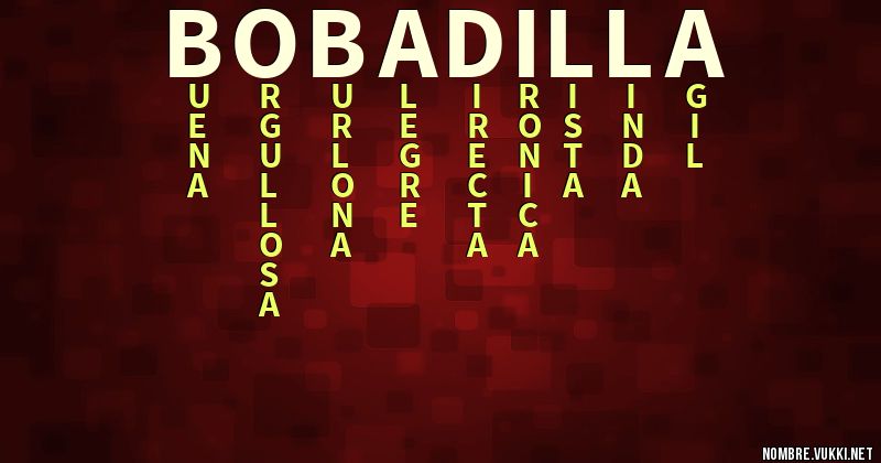 Acróstico bobadilla