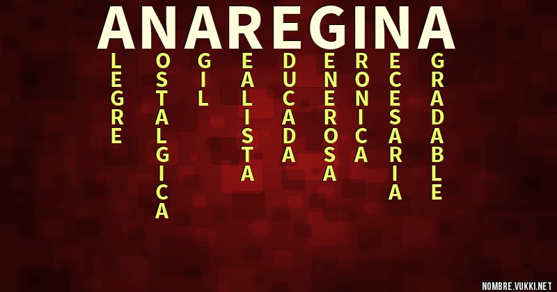 Acróstico ana regina