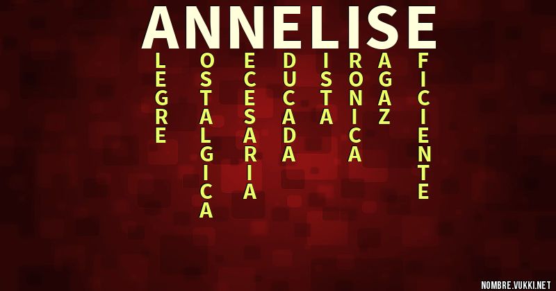 Acróstico annelise