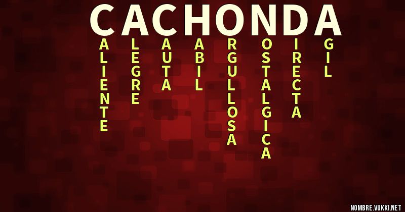 Acróstico cachonda