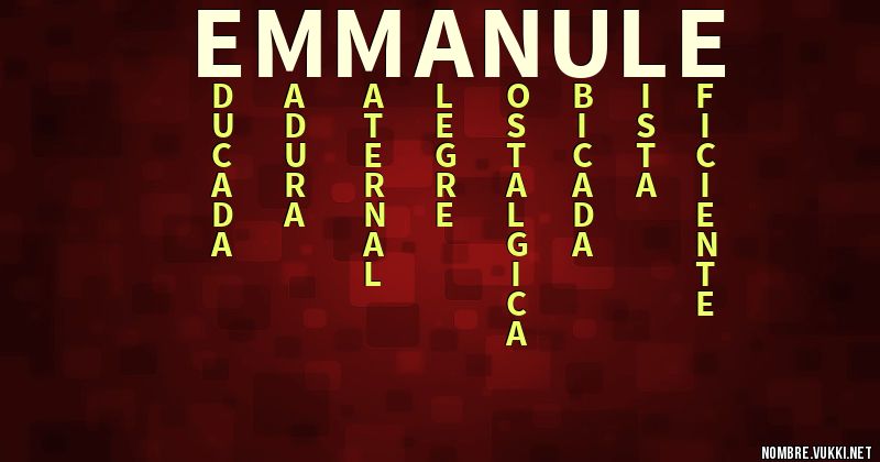 Acróstico emmanule