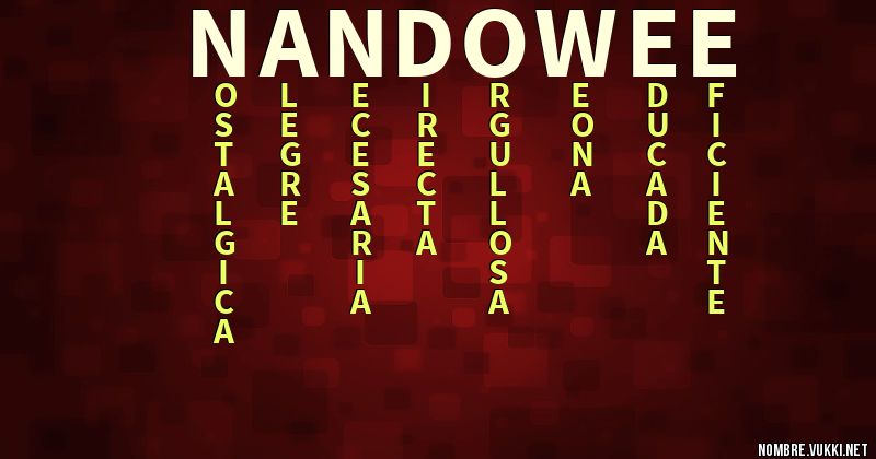 Acróstico nando wee