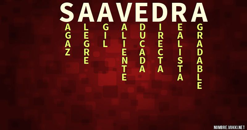 Acróstico saavedra