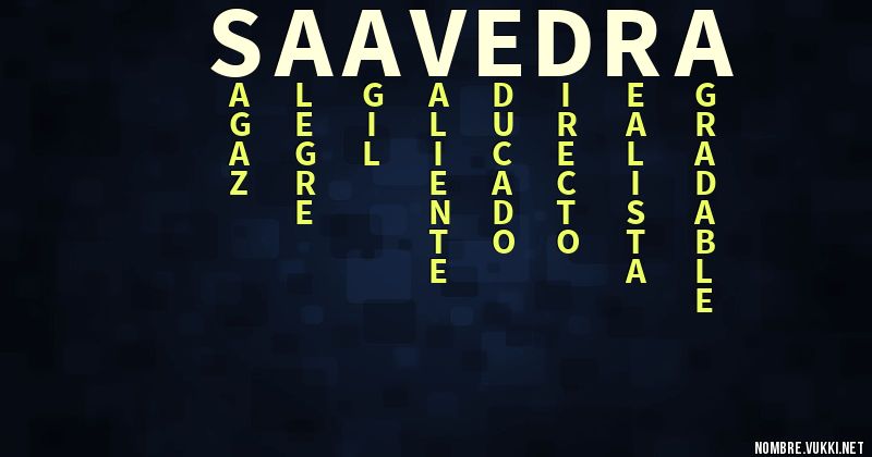 Acróstico saavedra