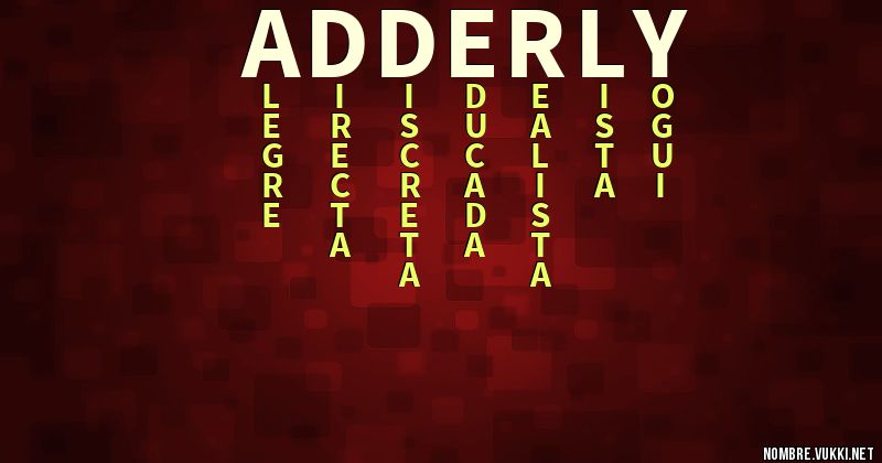 Acróstico adderly