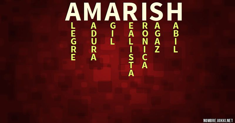 Acróstico amarish