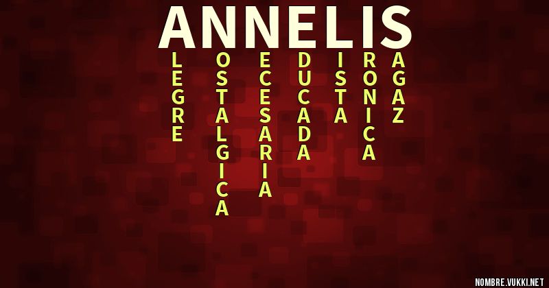 Acróstico annelis