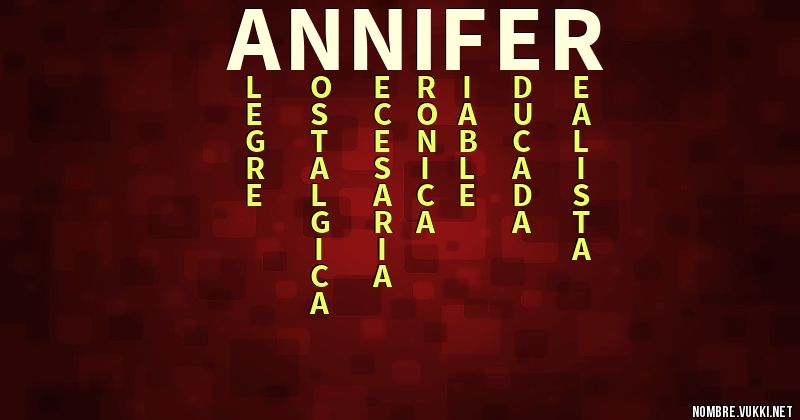 Acróstico annifer