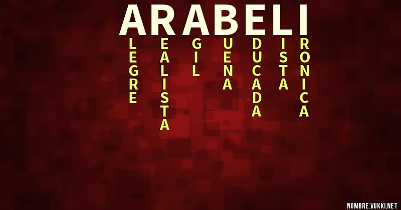 Acróstico arabeli