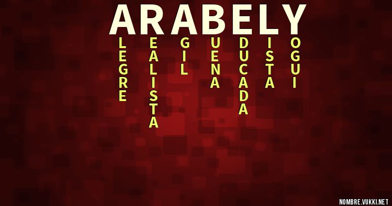 Acróstico arabely