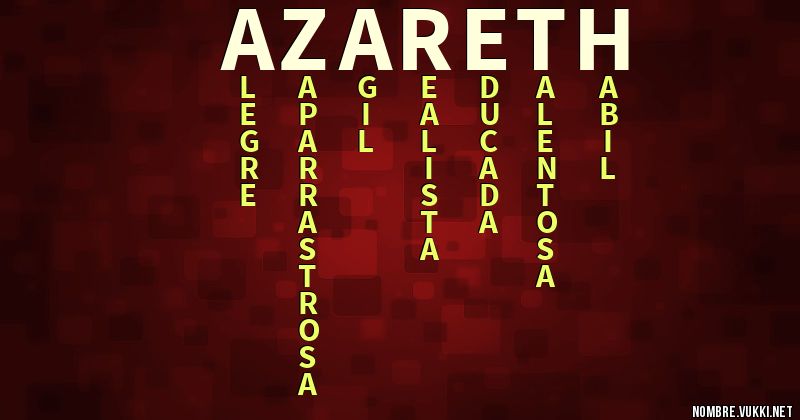 Acróstico azareth