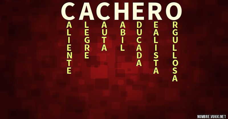 Acróstico cachero