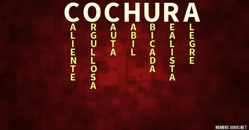 Acróstico cochura
