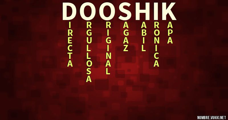 Acróstico dooshik