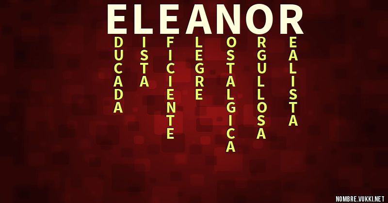 Acróstico eleanor