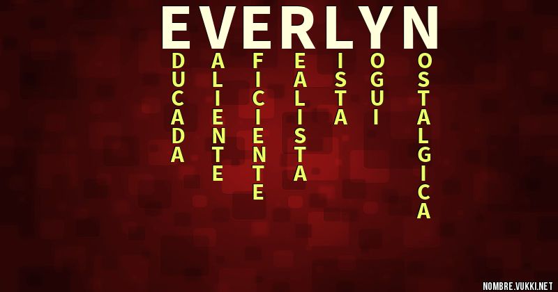 Acróstico everlyn