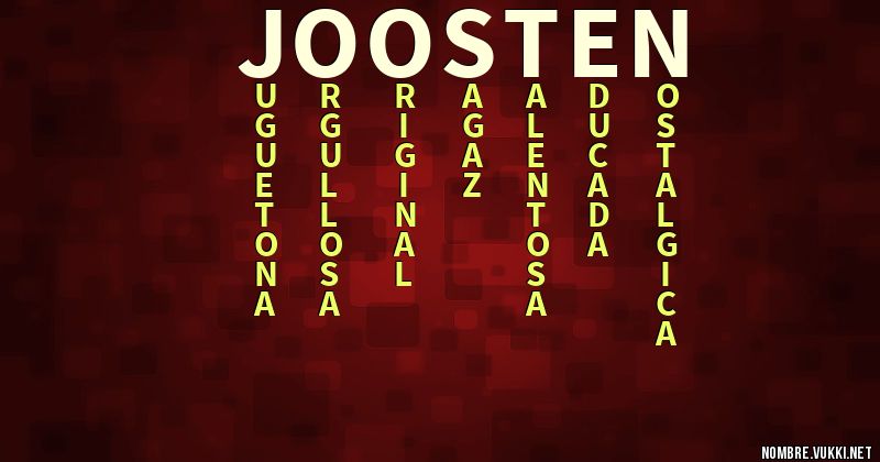 Acróstico joosten