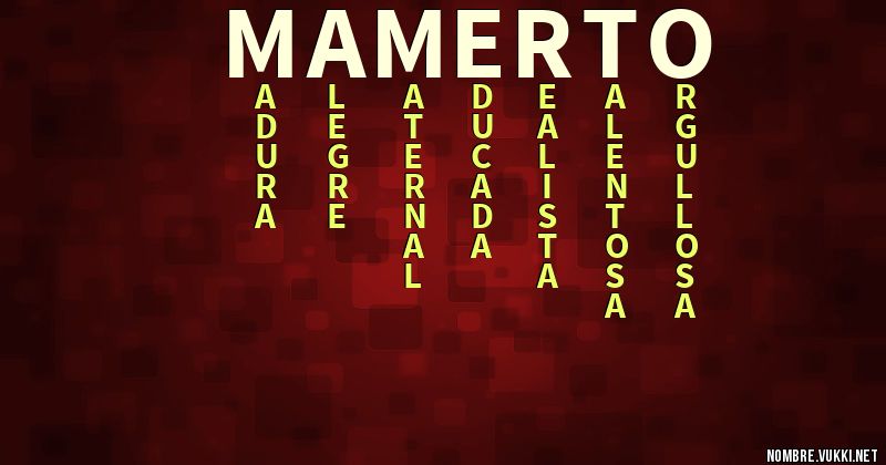 Acróstico mamerto