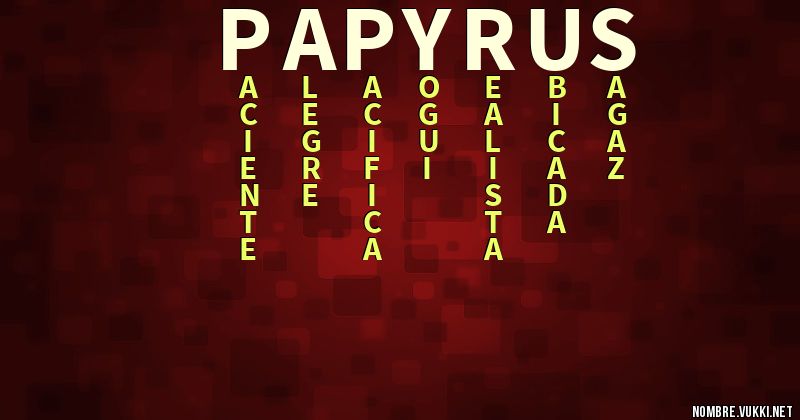 Acróstico papyrus