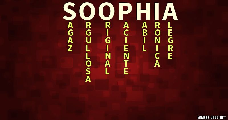 Acróstico soophia
