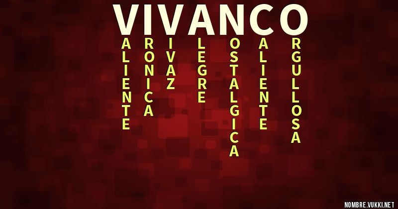 Acróstico vivanco