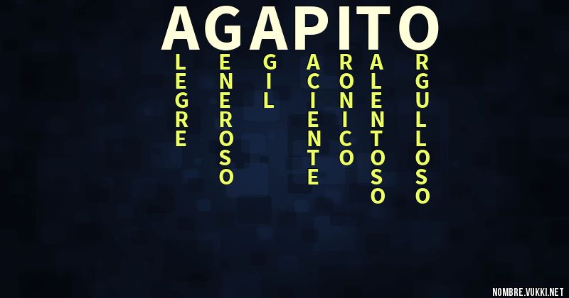 Acróstico agapito