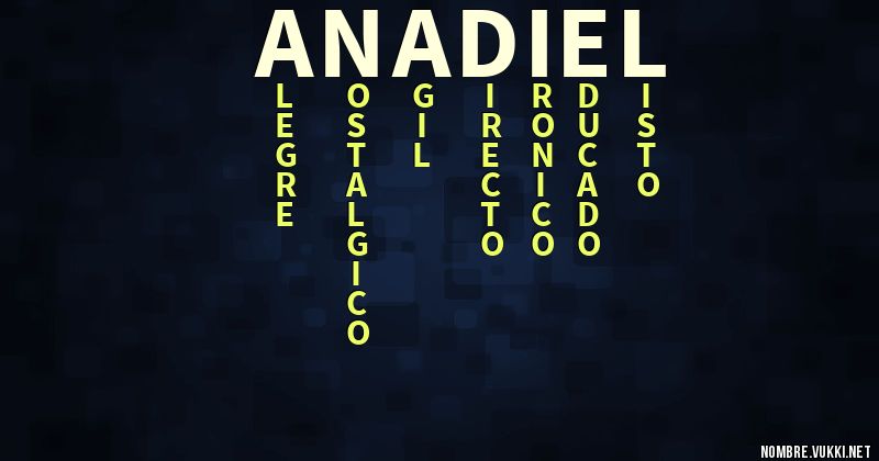 Acróstico anadiel