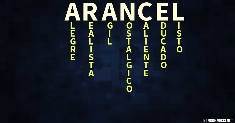 Acróstico arancel