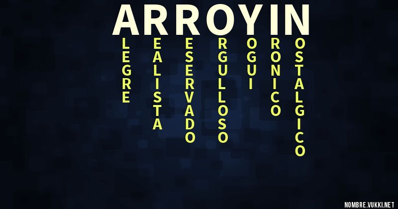 Acróstico arroyin