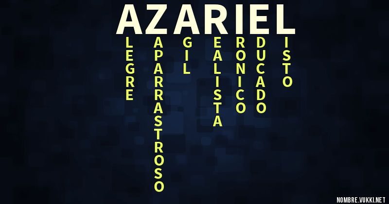 Acróstico azariel