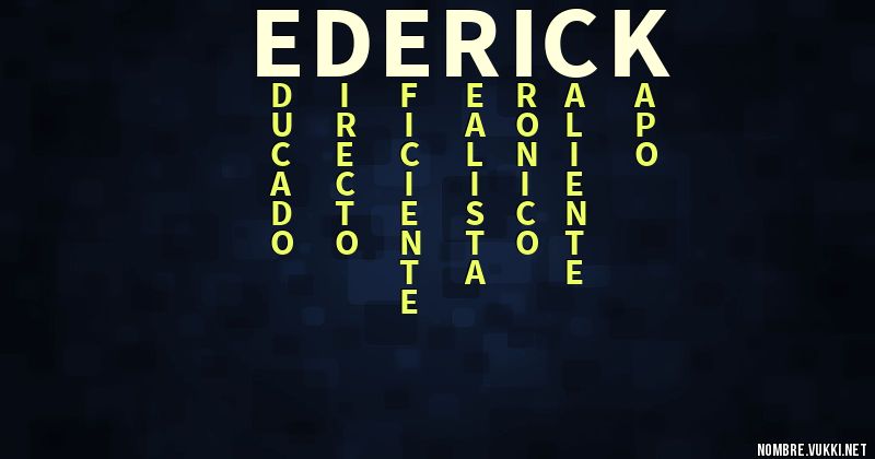 Acróstico ederick