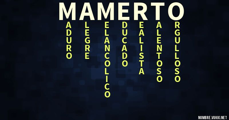 Acróstico mamerto