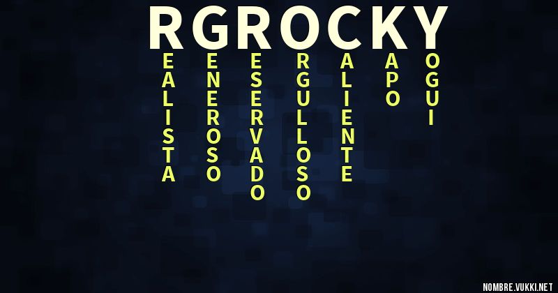 Acróstico rg rocky