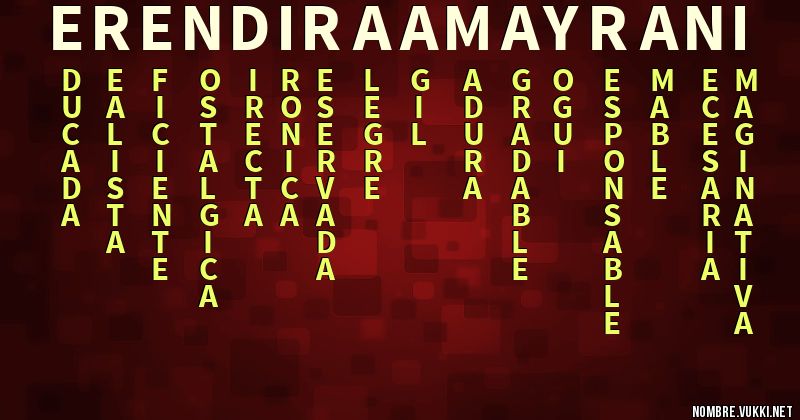 Acróstico erendira  amayrani